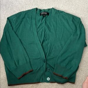 Kasper size XL jade green cardigan